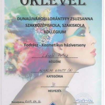 Fodrász – Kozmetikus háziverseny